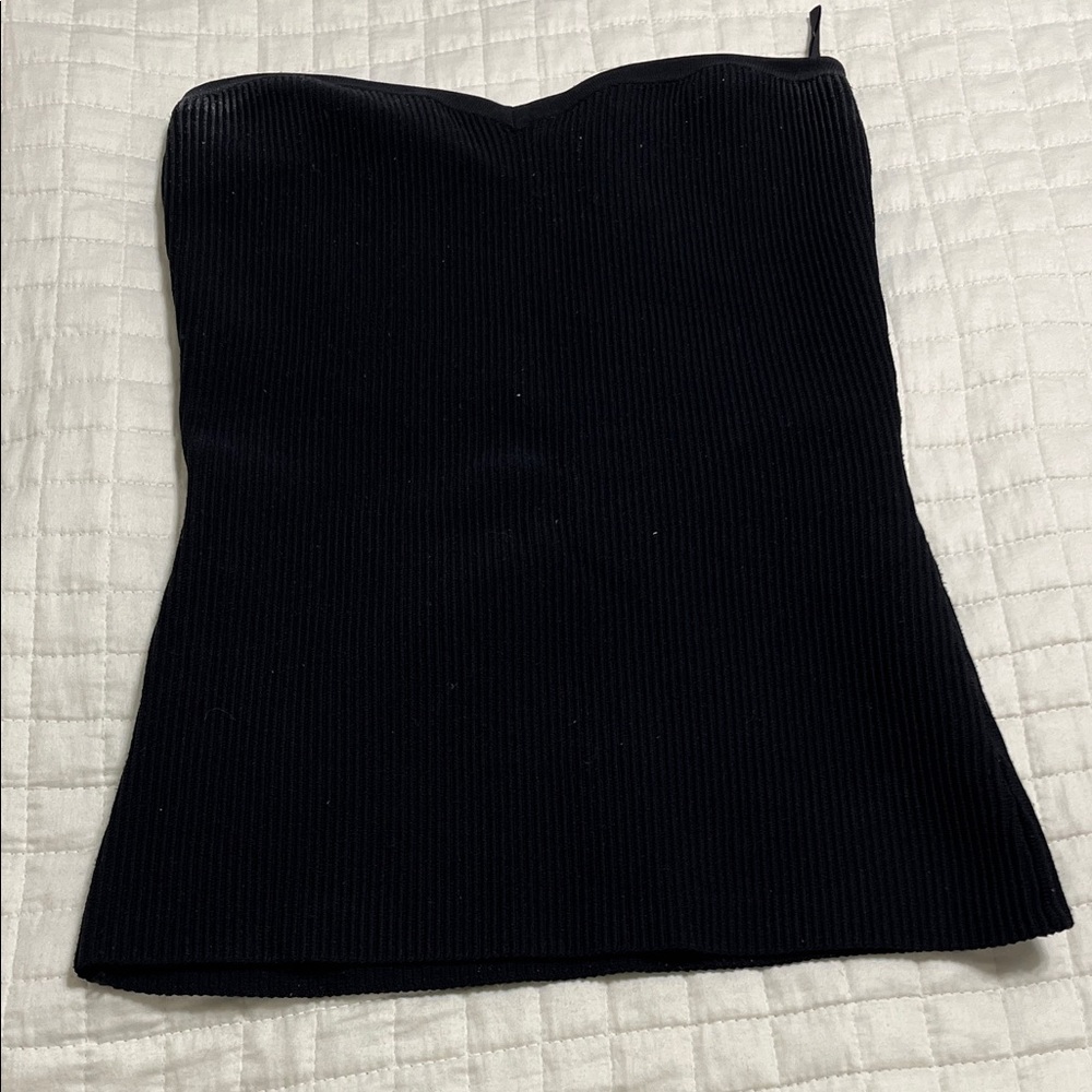 Babaton Elegant Black Strapless Dress